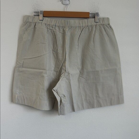 J Crew Women's Cotton poplin long boxer short in stripe Multicolor Large - Picture 6 of 6